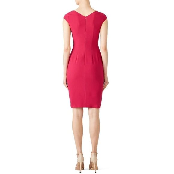 L.K. Bennett Tassa Raspberry Pink Sheath Dress $395 - Picture 4 of 9